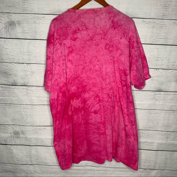 [Sweet Blondie] Pink Fringe Short Sleeve Shirt - Picture 2 of 7